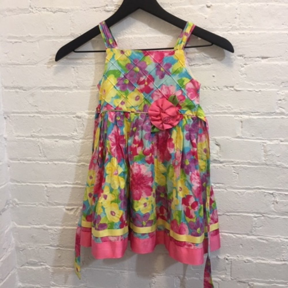 Floral dress with sash